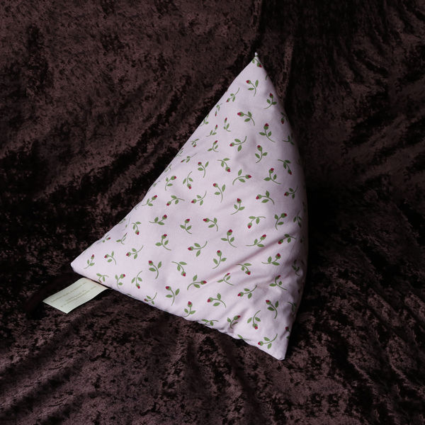 Picture of PINK with Flower Buds ...iPad/e.Reader/Kindle/Book Cushion Pyramid bean bag -