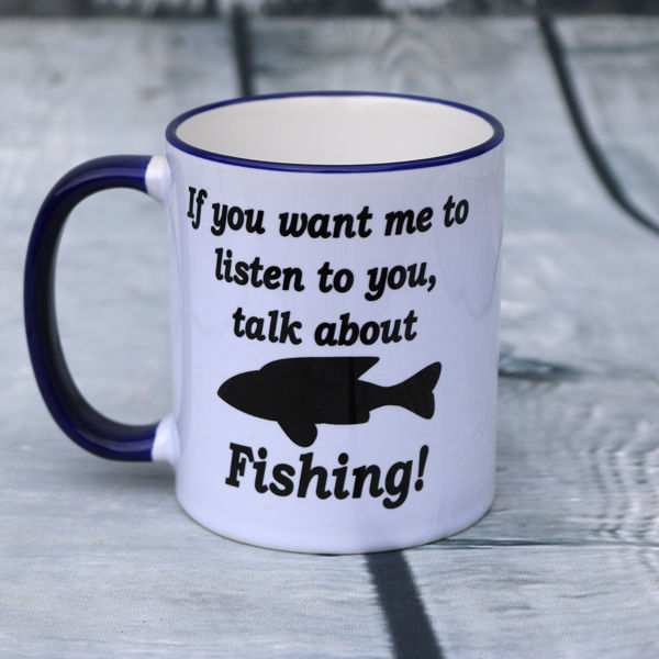 Picture of I might look like I'm listening to you but in my head I'm Fishing- CERAMIC MUG
